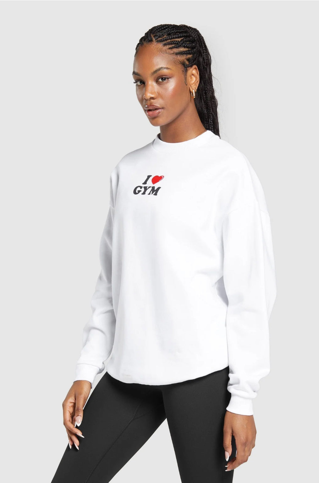 Gymshark I Heart Gym Oversized Sweatshirt