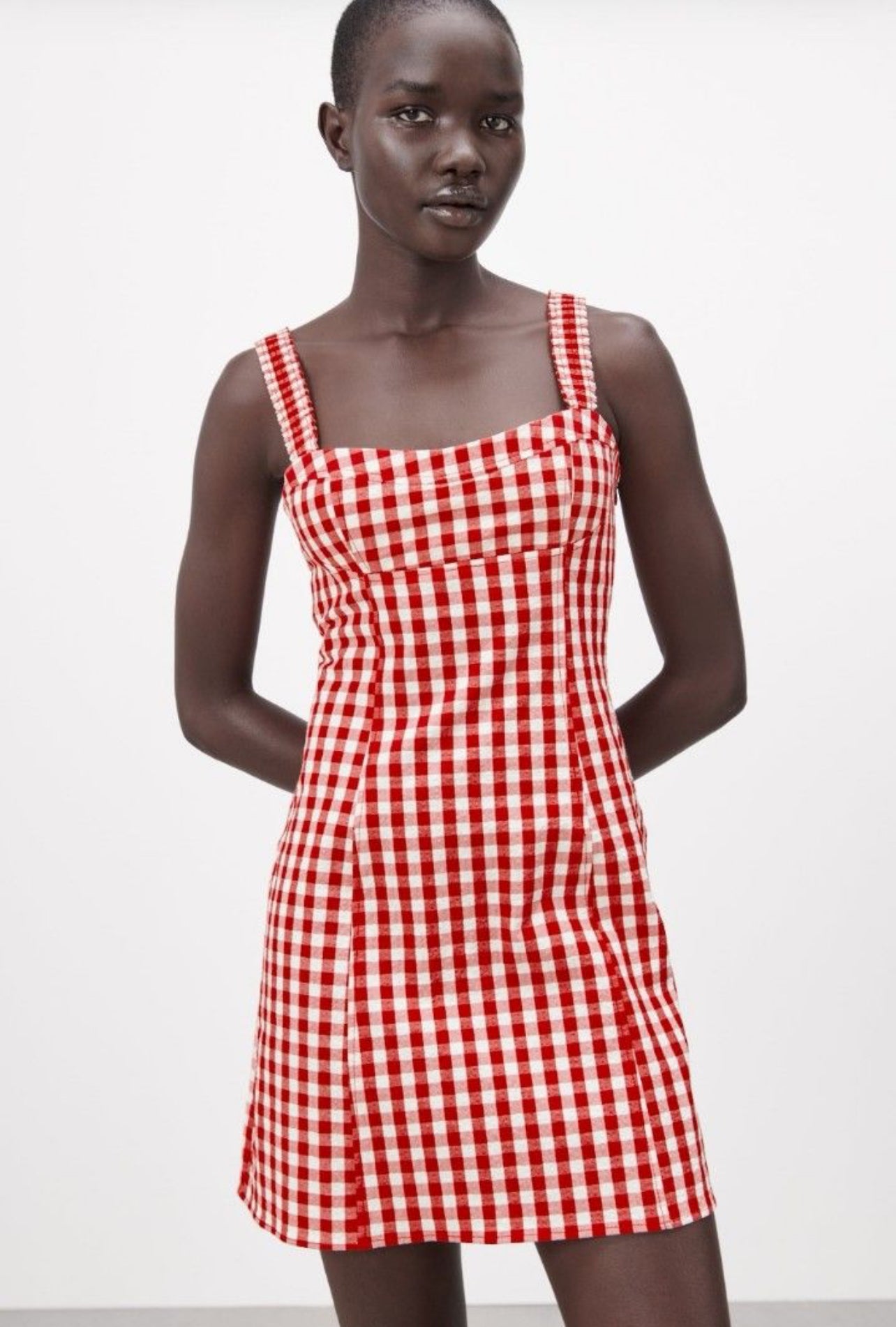 Zara Gingham Mini Dress