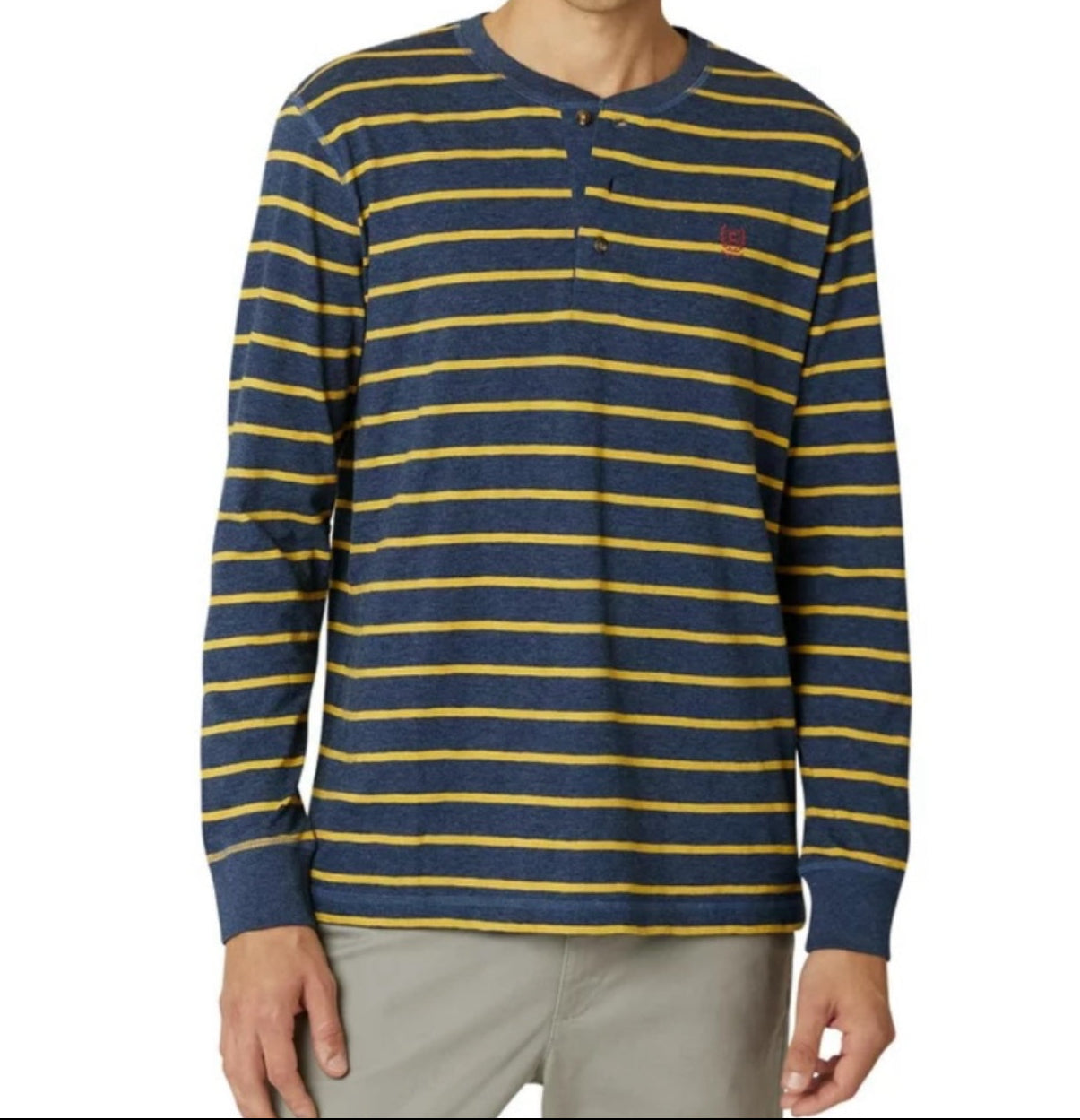 Chaps Striped Henley