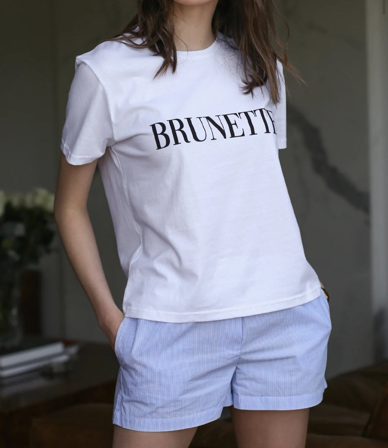 Brunette The Label “Brunette” Serif Core Tee