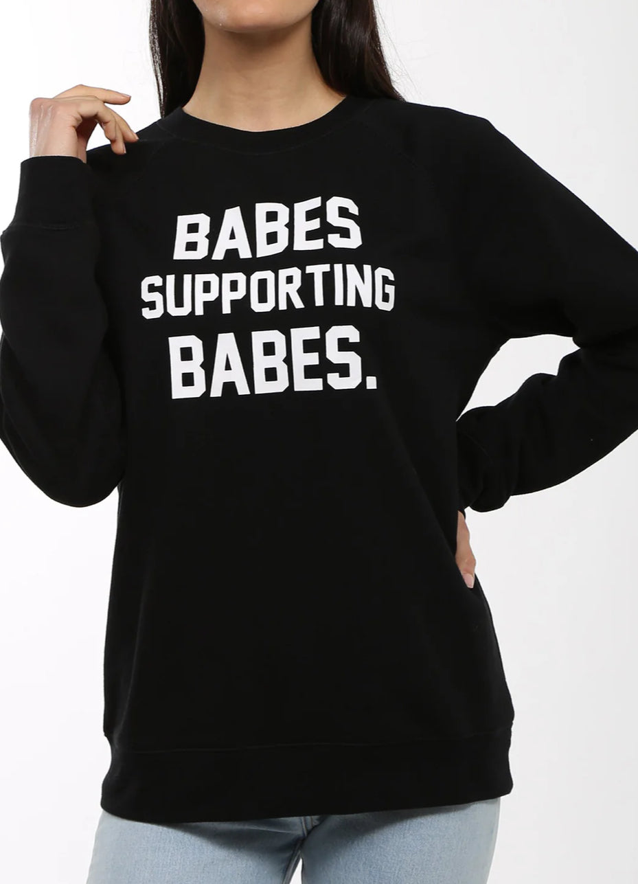 BRUNETTE THE LABEL
THE "Babes Supporting  Babes" Classic Crew Neck
Sweatshirt