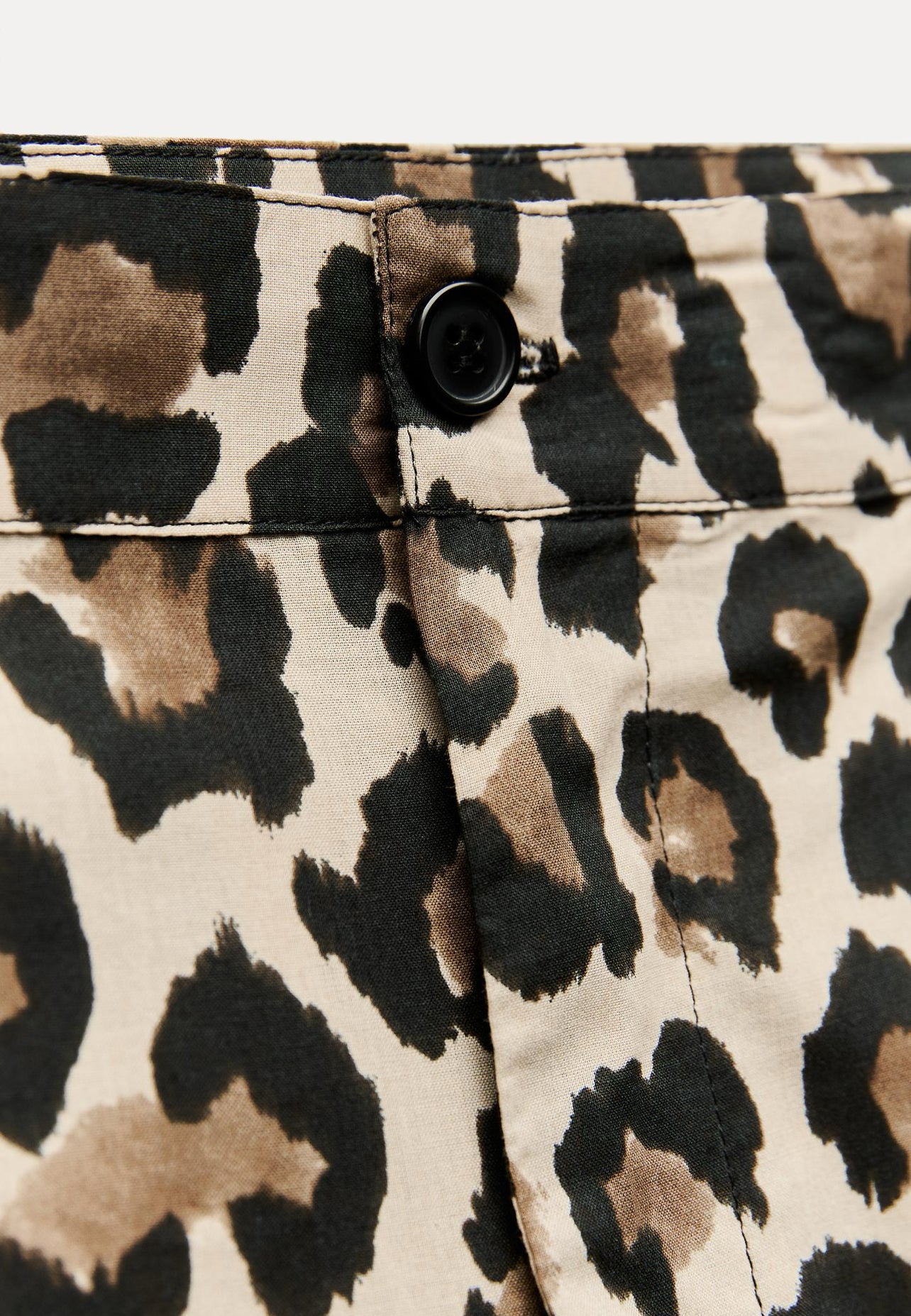 ZARA ZW Collection Animal Print Pants