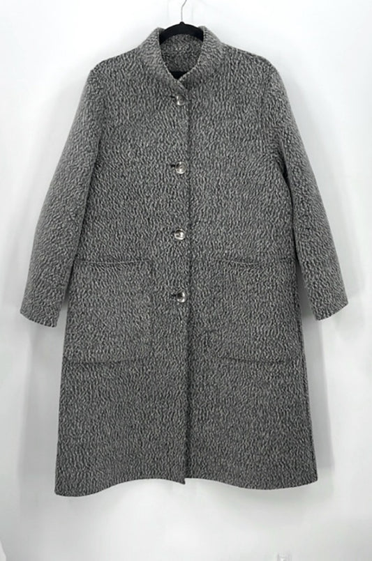 Club Monaco Wool Blend Textured Double Faced Coat