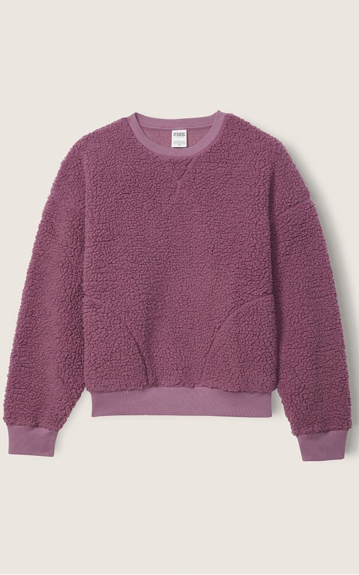 Victoria's Secret PINK Oversized Sherpa
Crew Sweatshirt