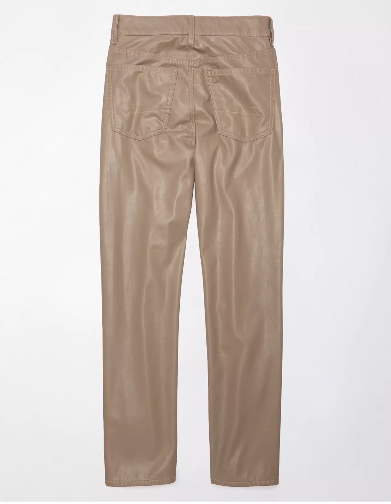 American Eagle Stretch Vegan Leather Super High-Waisted Straight Pant