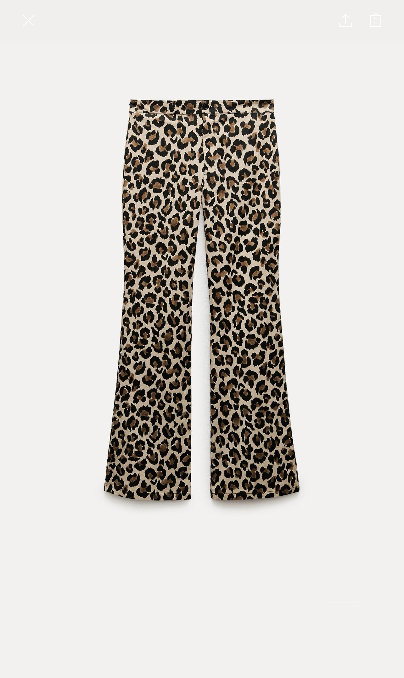 ZARA ZW Collection Animal Print Pants