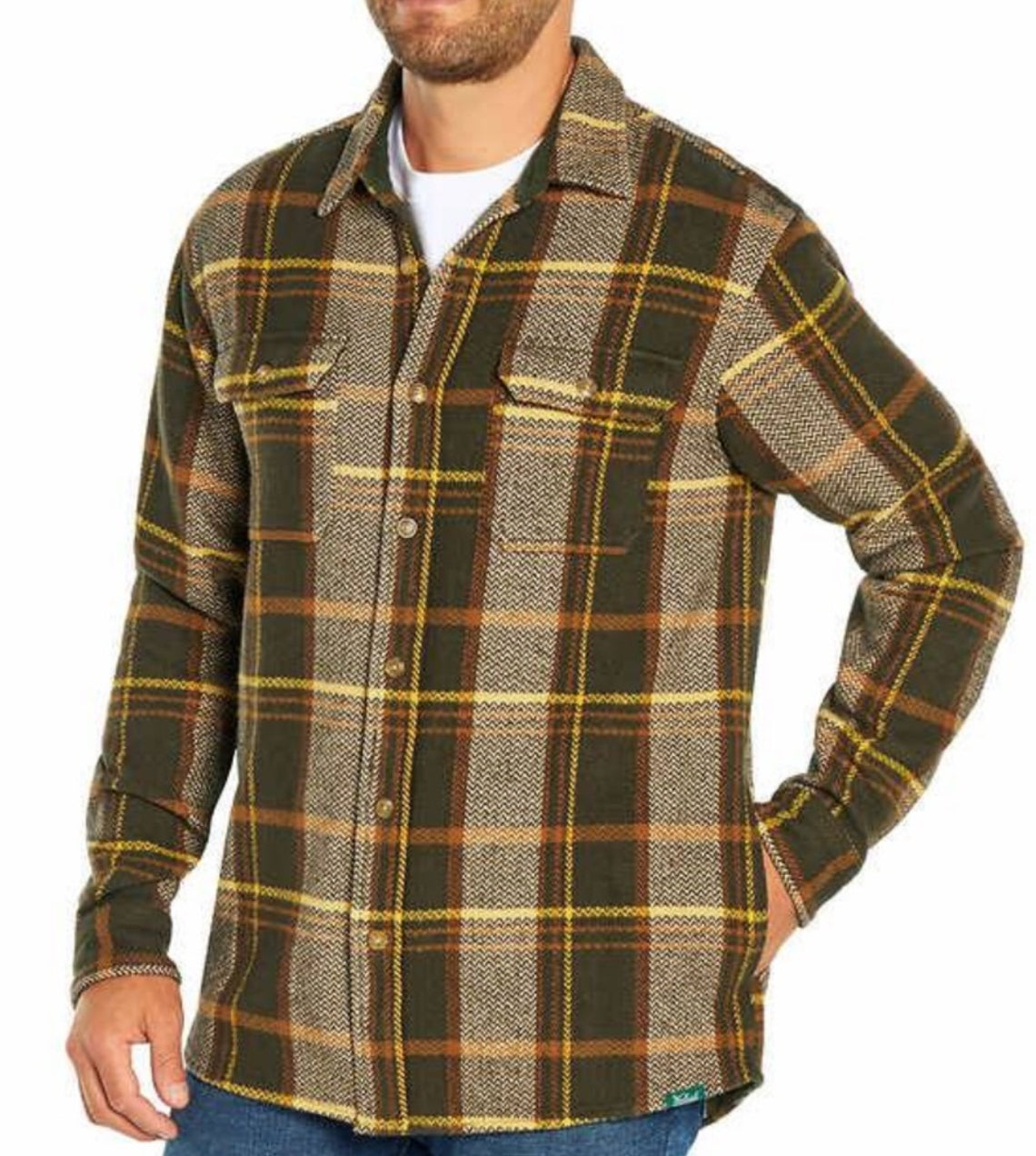 WOOLRICH Plaid Flannel Shirt Jacket