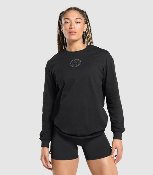 GYMSHARK Legacy Oversized Long Sleeve Top