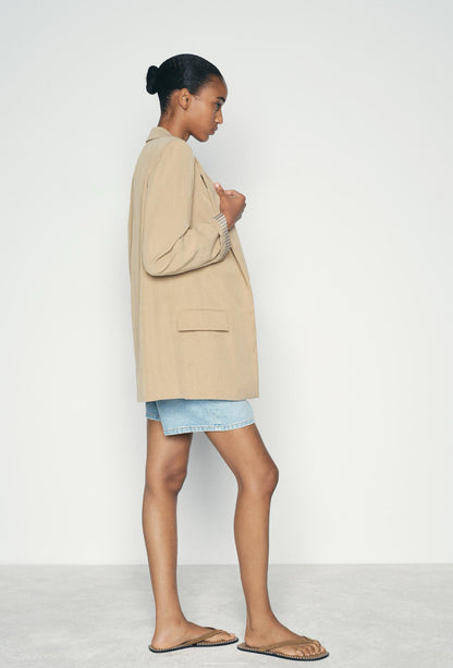 ZARA Blazer with Rolled-Up Sleeves