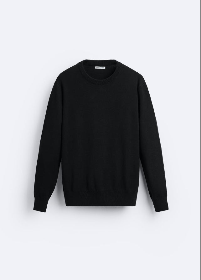 ZARA Textured Cotton Sweater