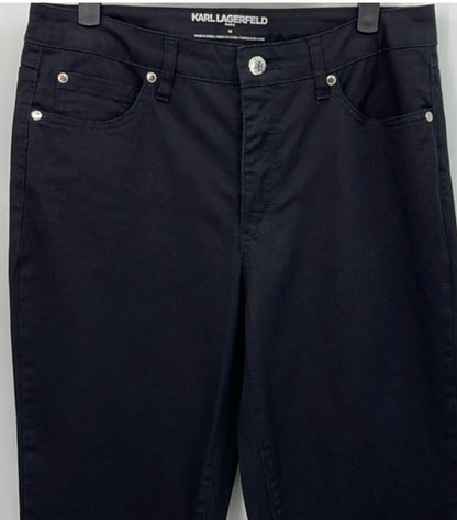 Karl Lagerfeld Cropped Straight Leg Jeans