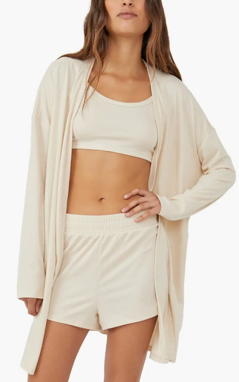 Free People Cozy Does It Short Set