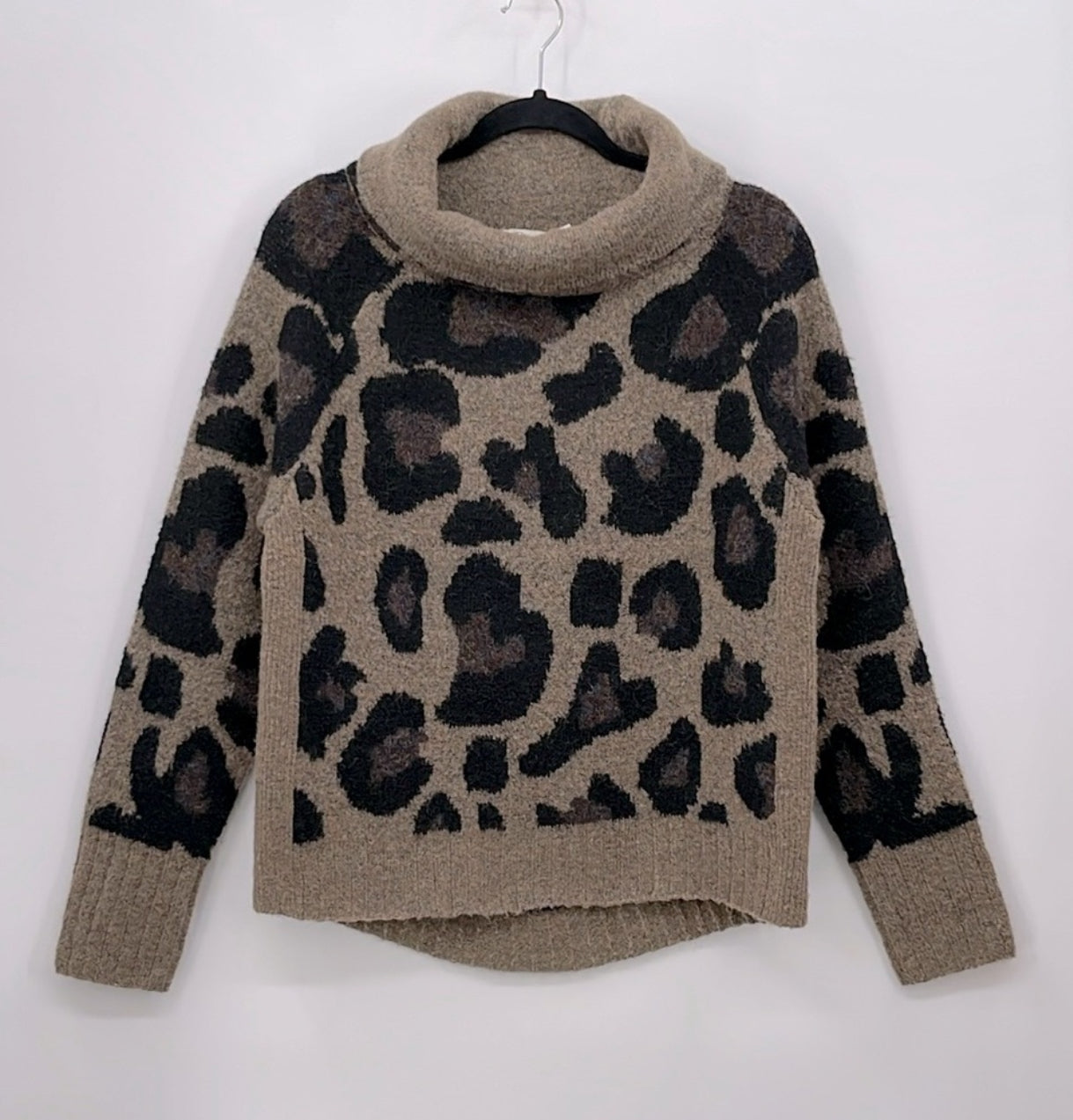 RD Style Leopard Knit Sweater