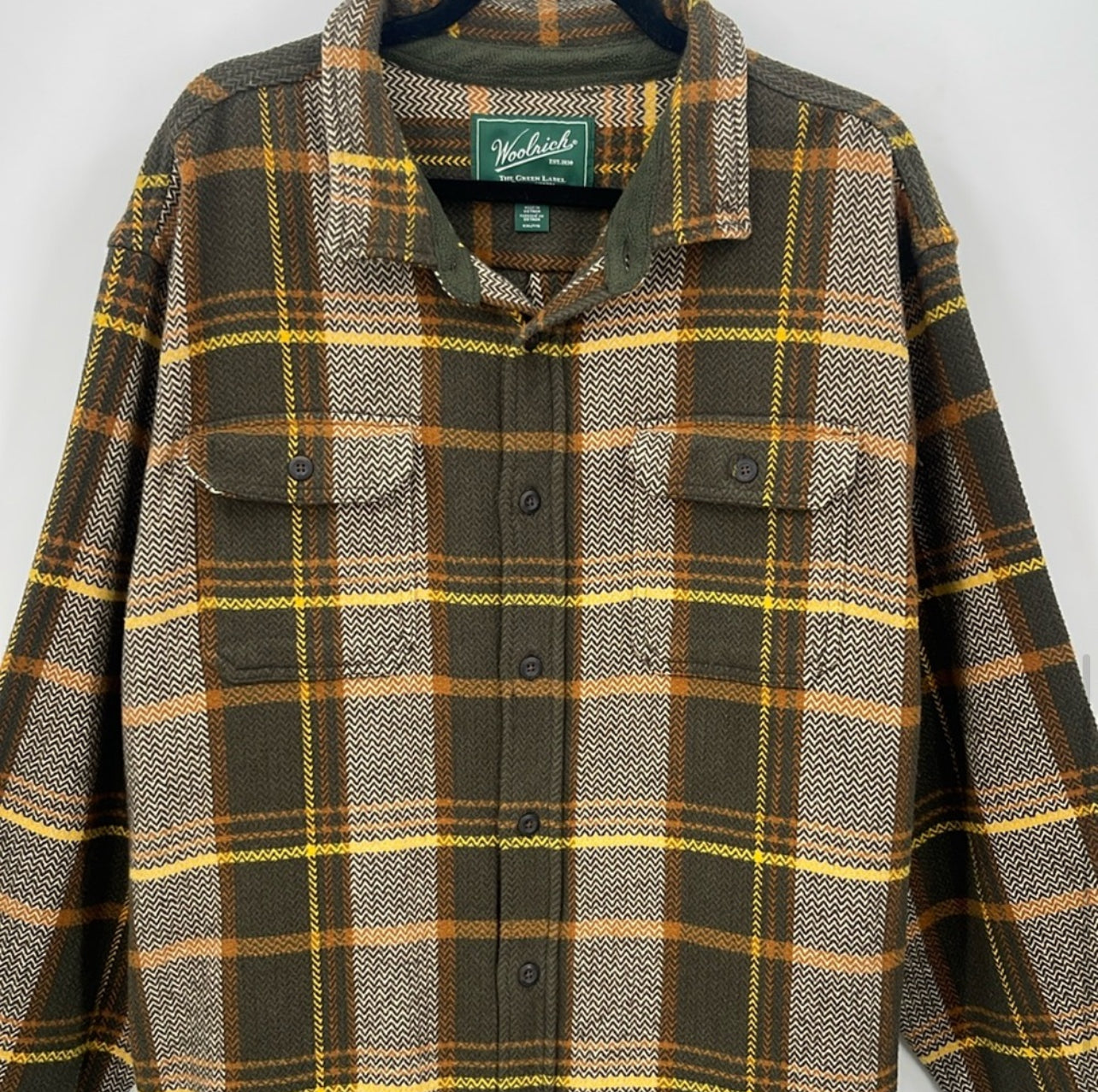 WOOLRICH Plaid Flannel Shirt Jacket