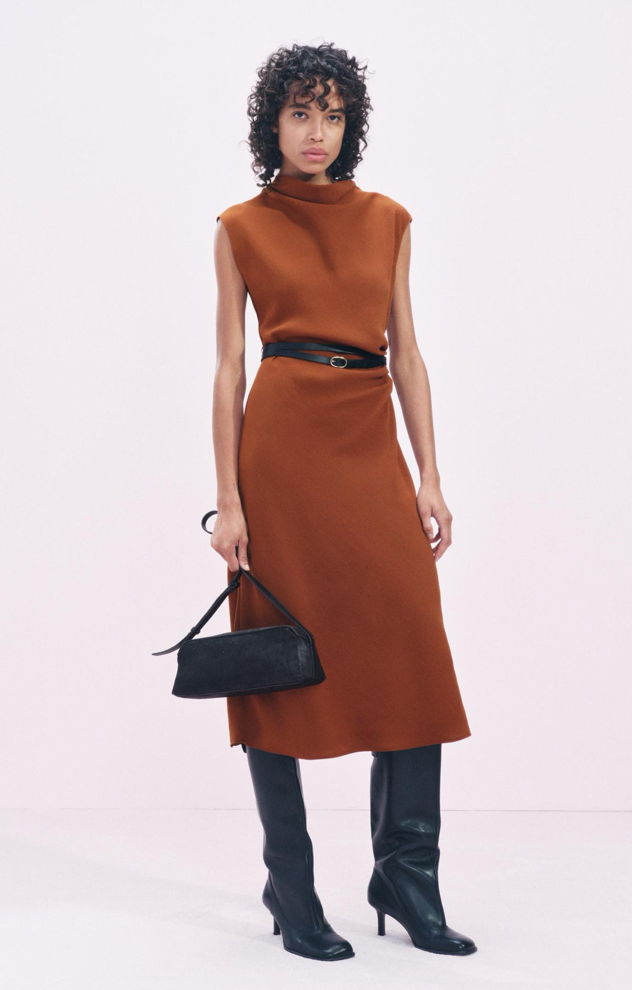 ZARA Women Collection Belted Dress