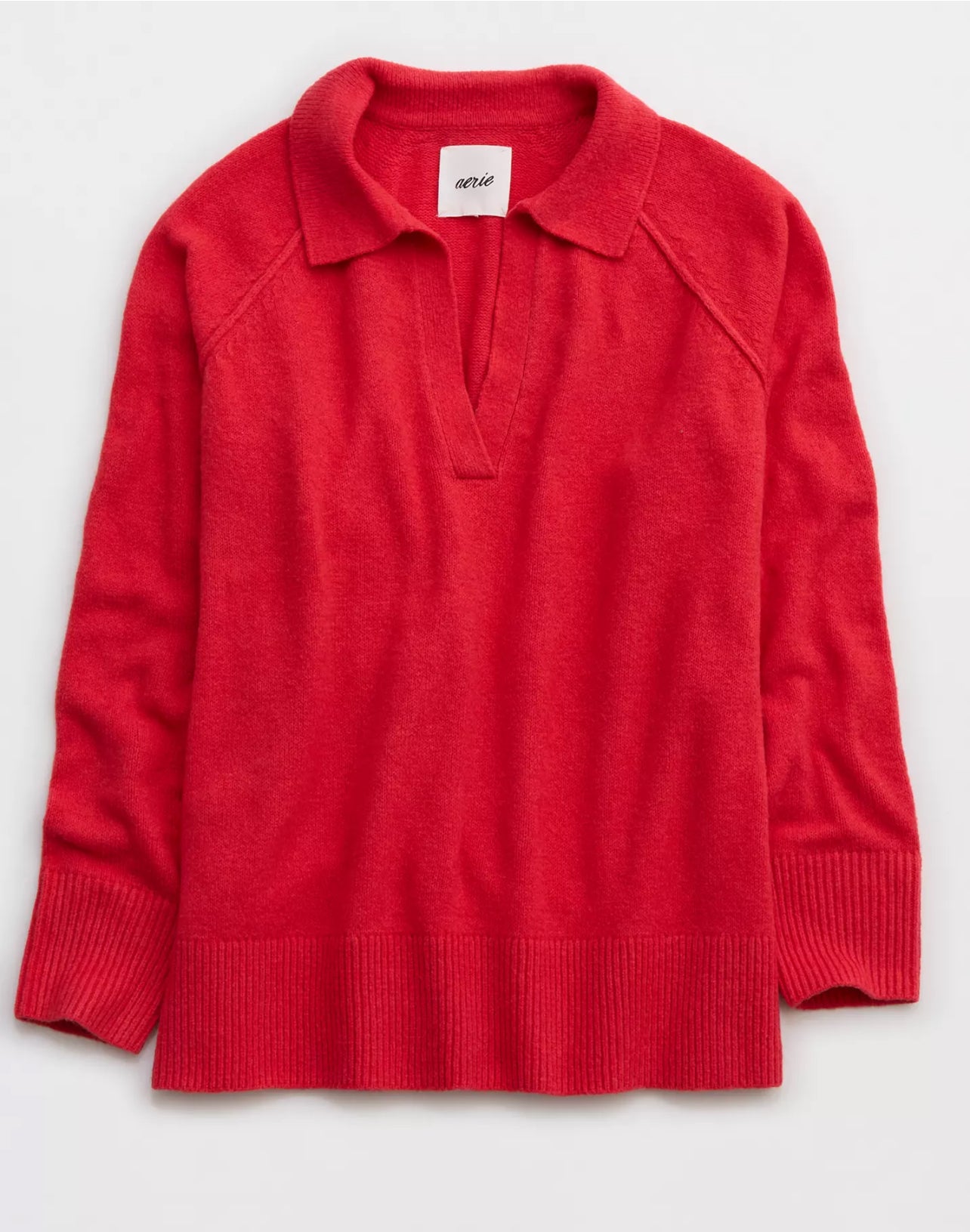 Aerie unREAL Oversized Polo Sweater