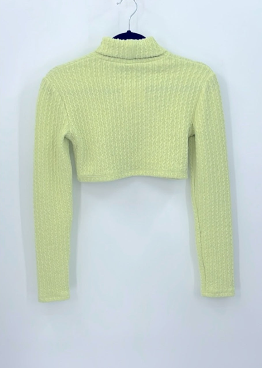 BERSHKA CroppedTurtleneck Sweater