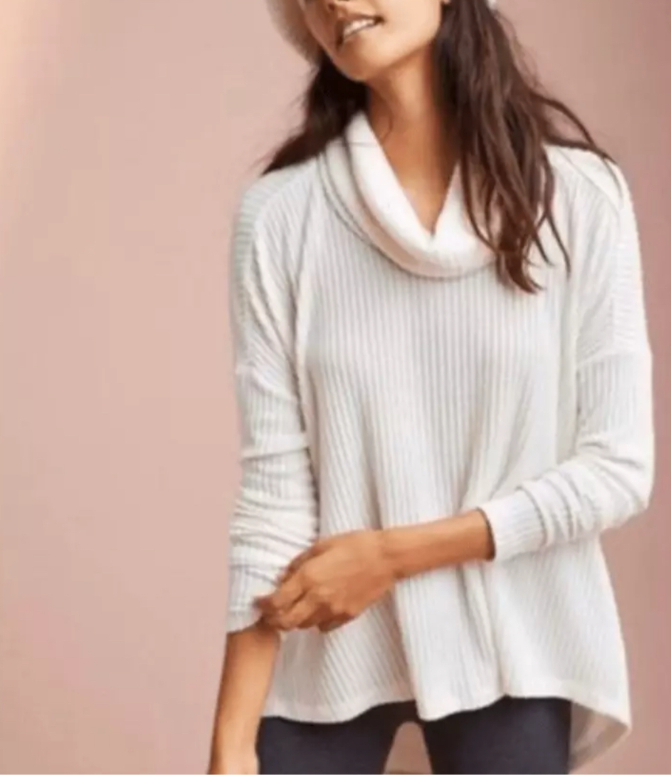 ANTHROPOLOGIE Saturday Sunday Oversized Cowl Neck Top