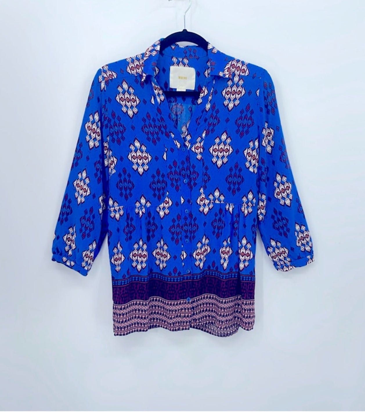 Anthropologie Maeve Woodland Walk Blouse