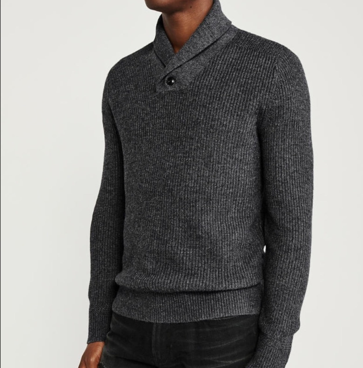 Abercrombie & Fitch Shawl Collar Pullover Sweater