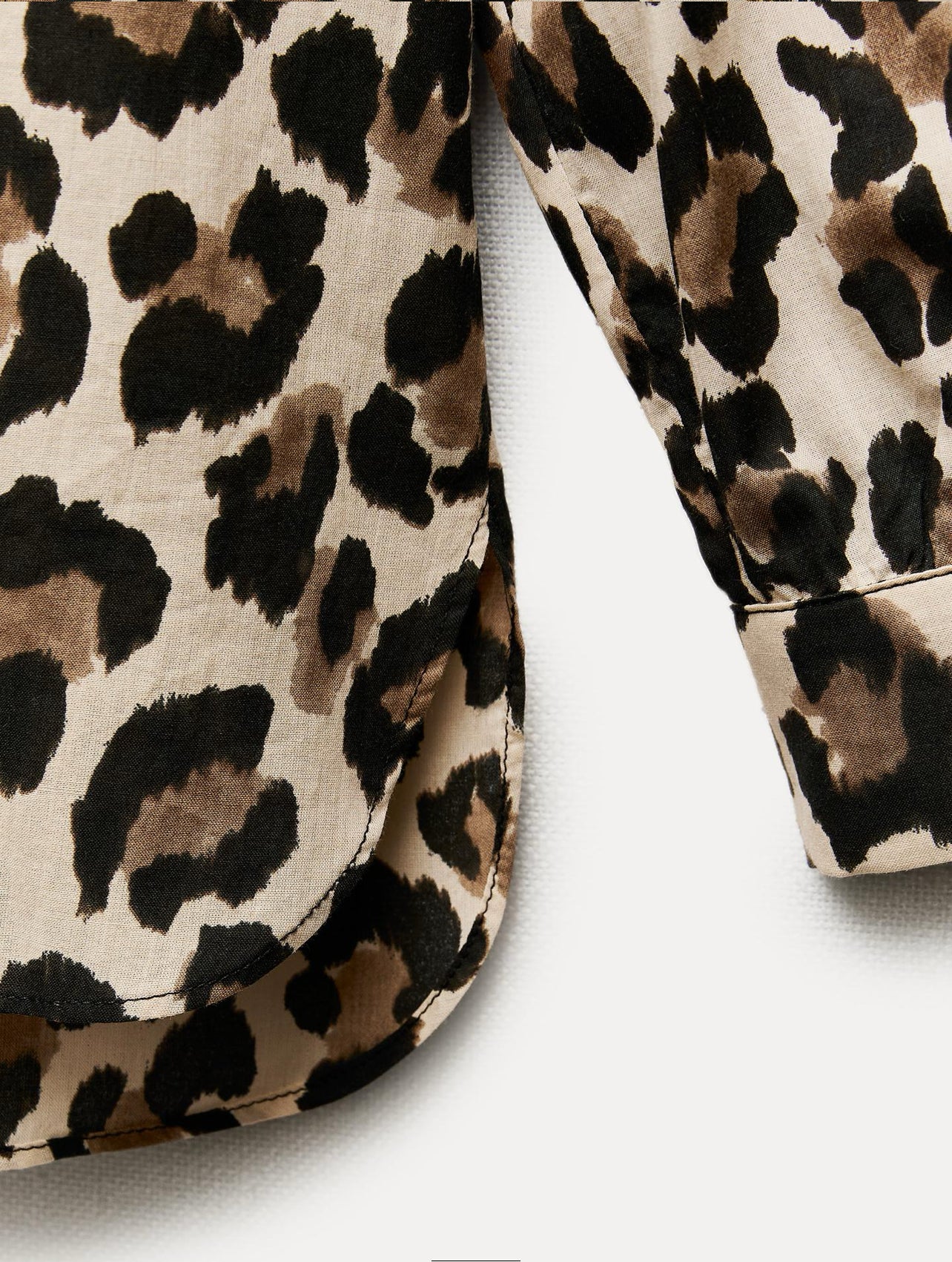 ZARA ZW Collection Animal Print Shirt