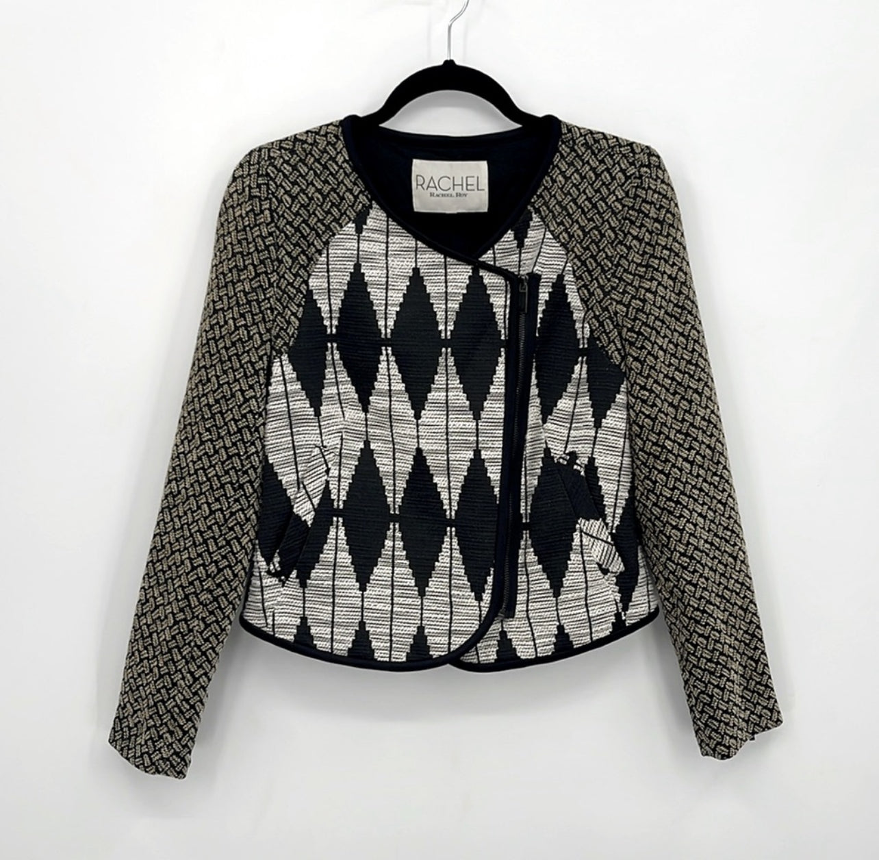 Rachel Roy Geometric Asymmetrical Jacket