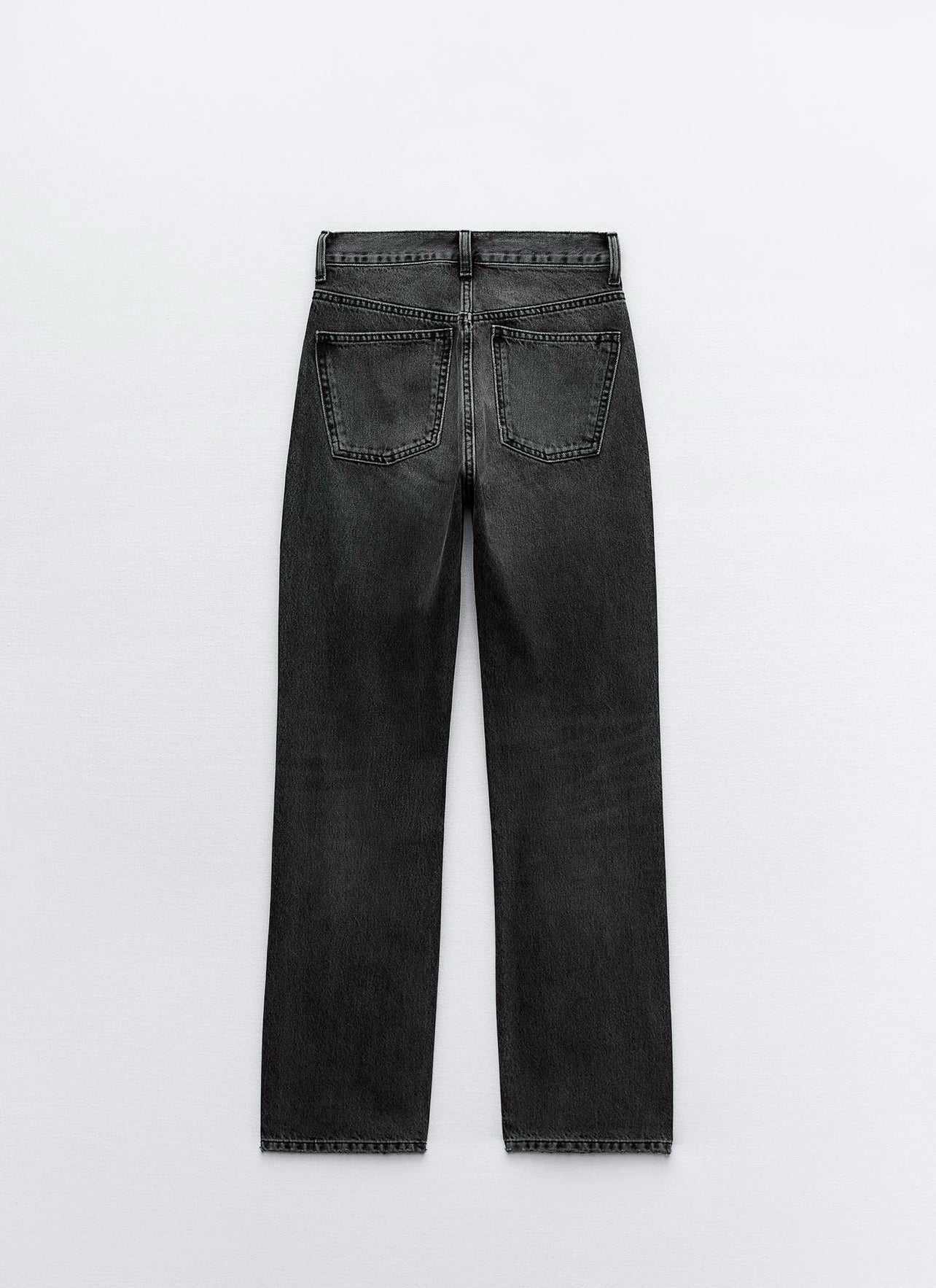 Zara TRF STRAIGHT LEG JEANS WITH A HIGH WAIST