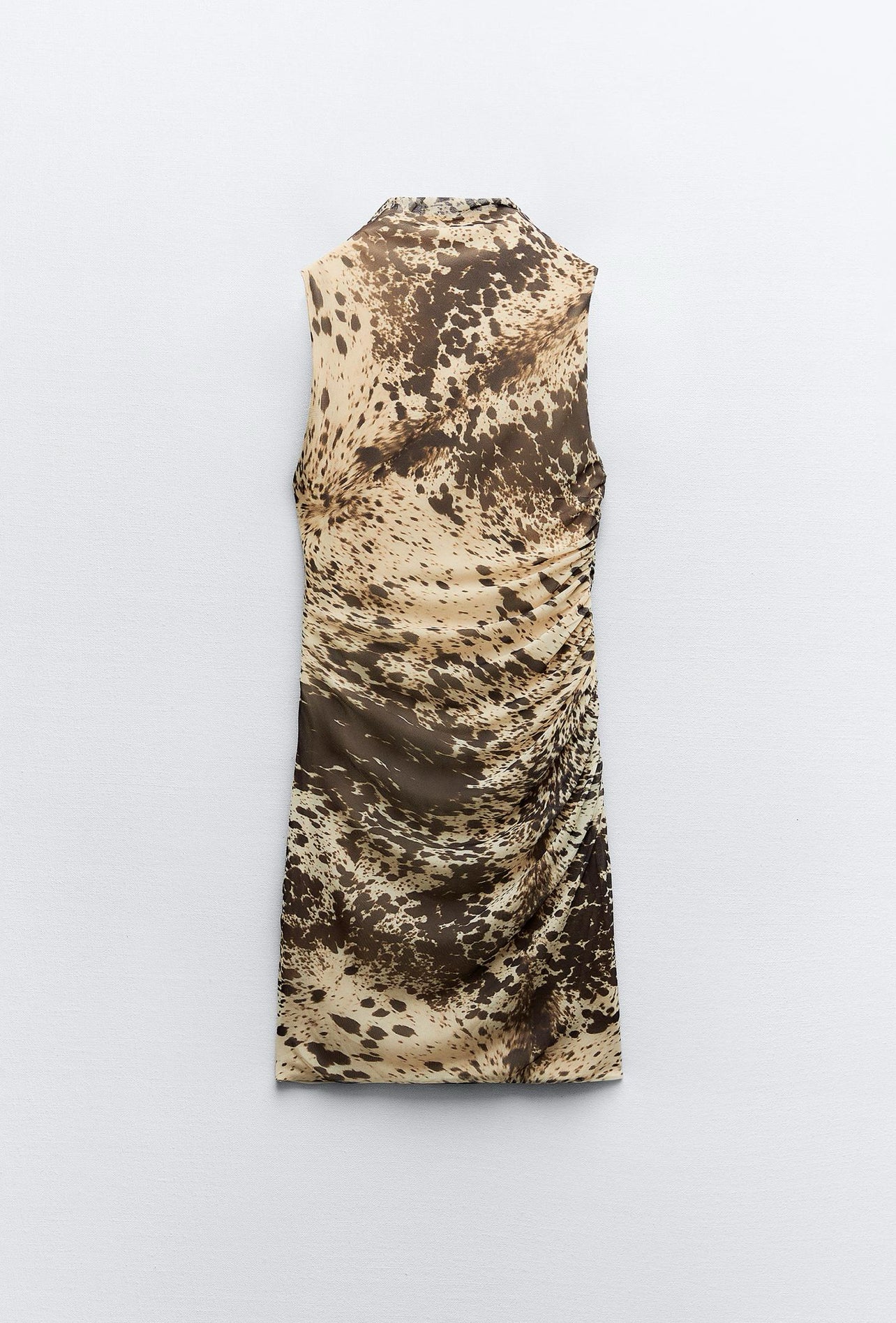 ZARA Animal Print Tulle Dress