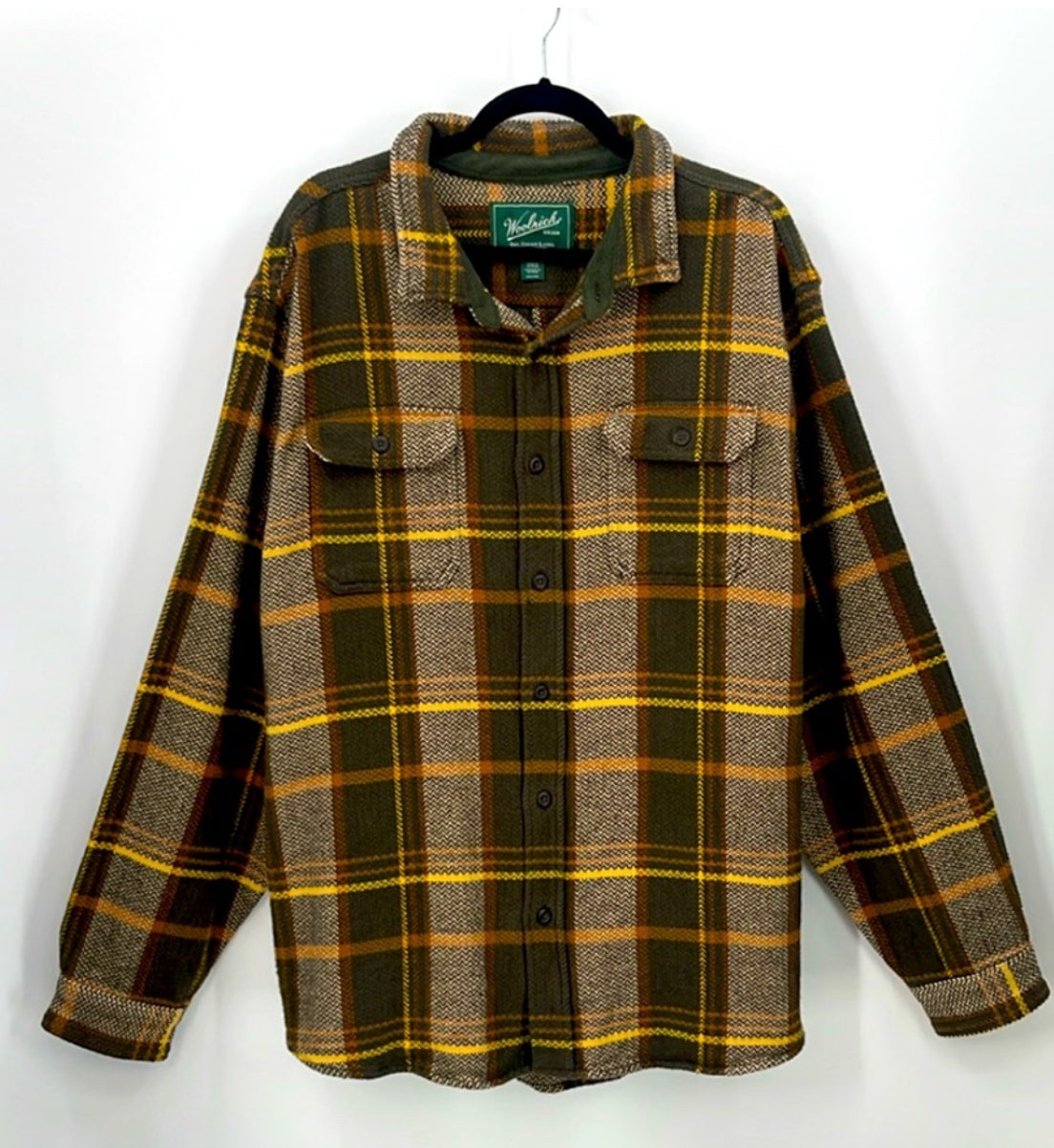 WOOLRICH Plaid Flannel Shirt Jacket