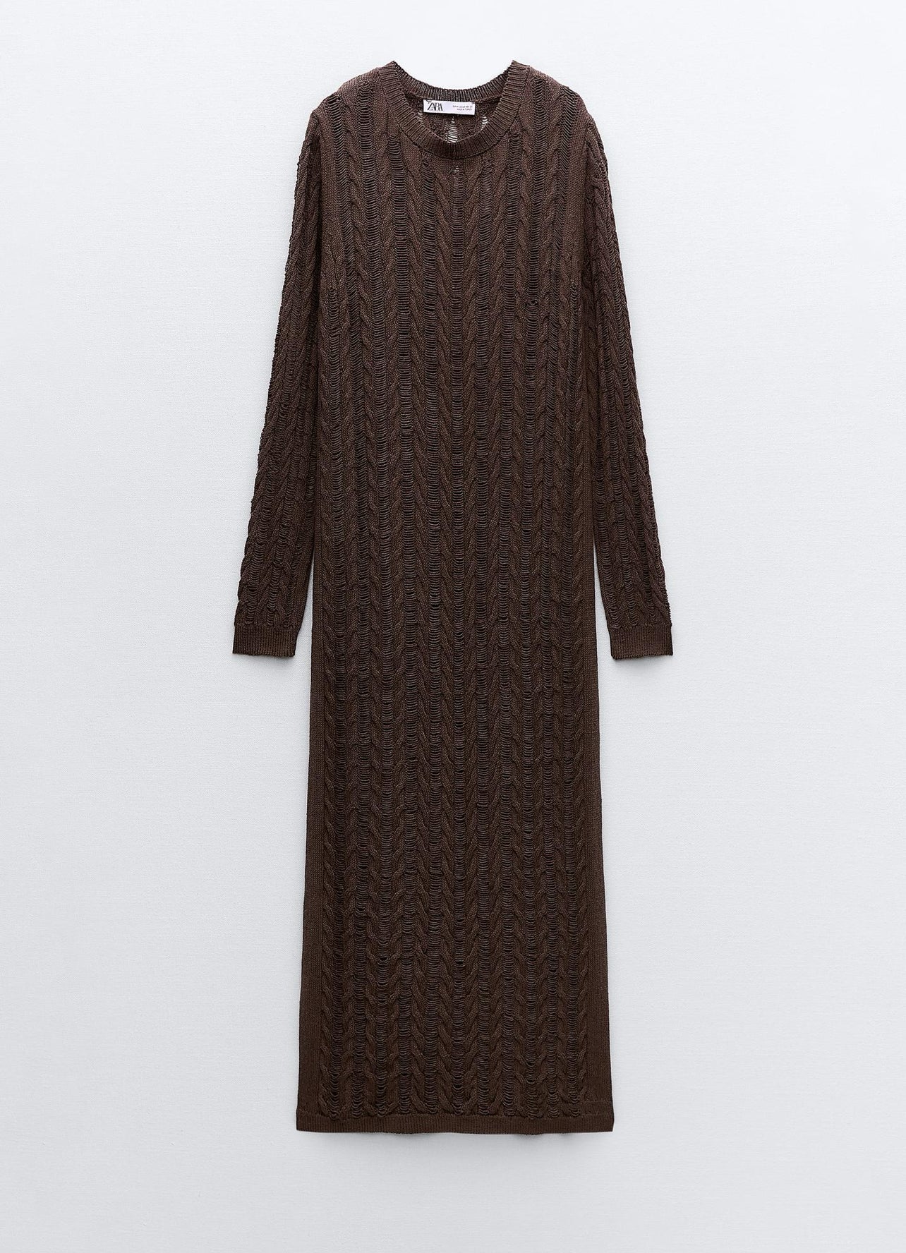 ZARA Cable-Knit Dress