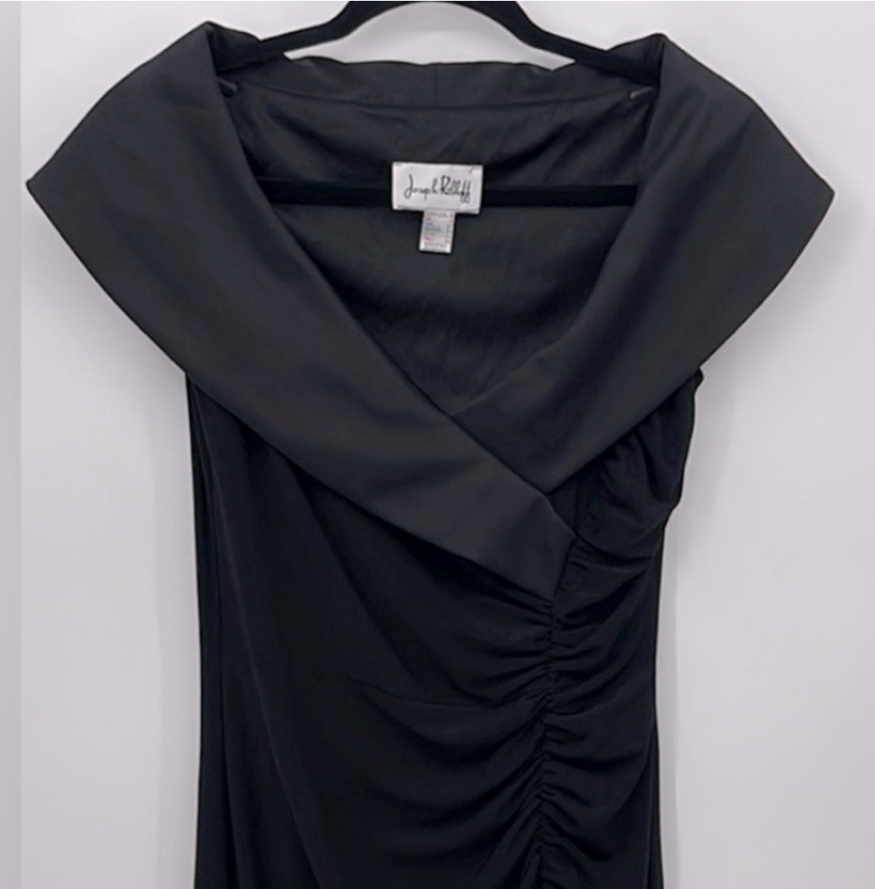 Joseph Ribkoff Draped Shawl Collar Dress