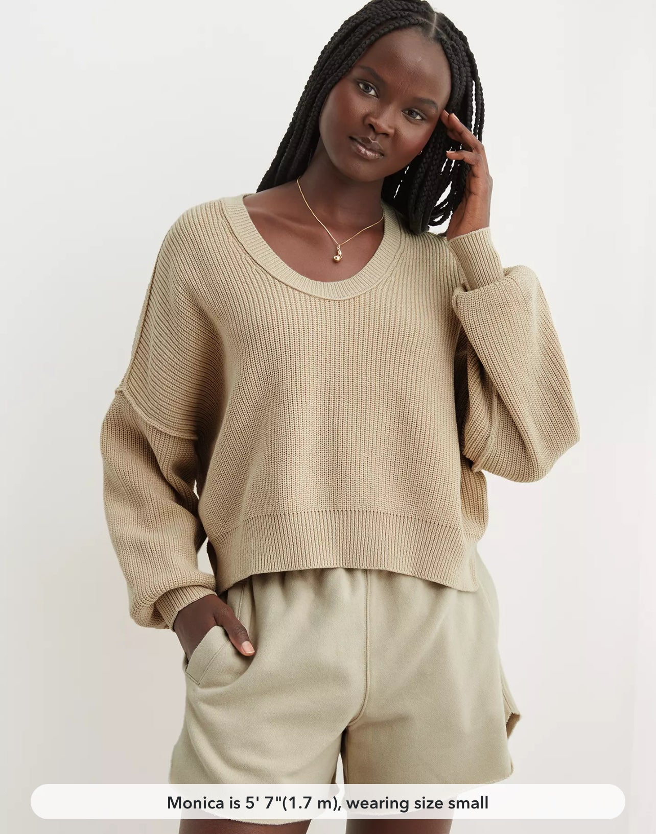 Aerie Beyond Cropped Sweater