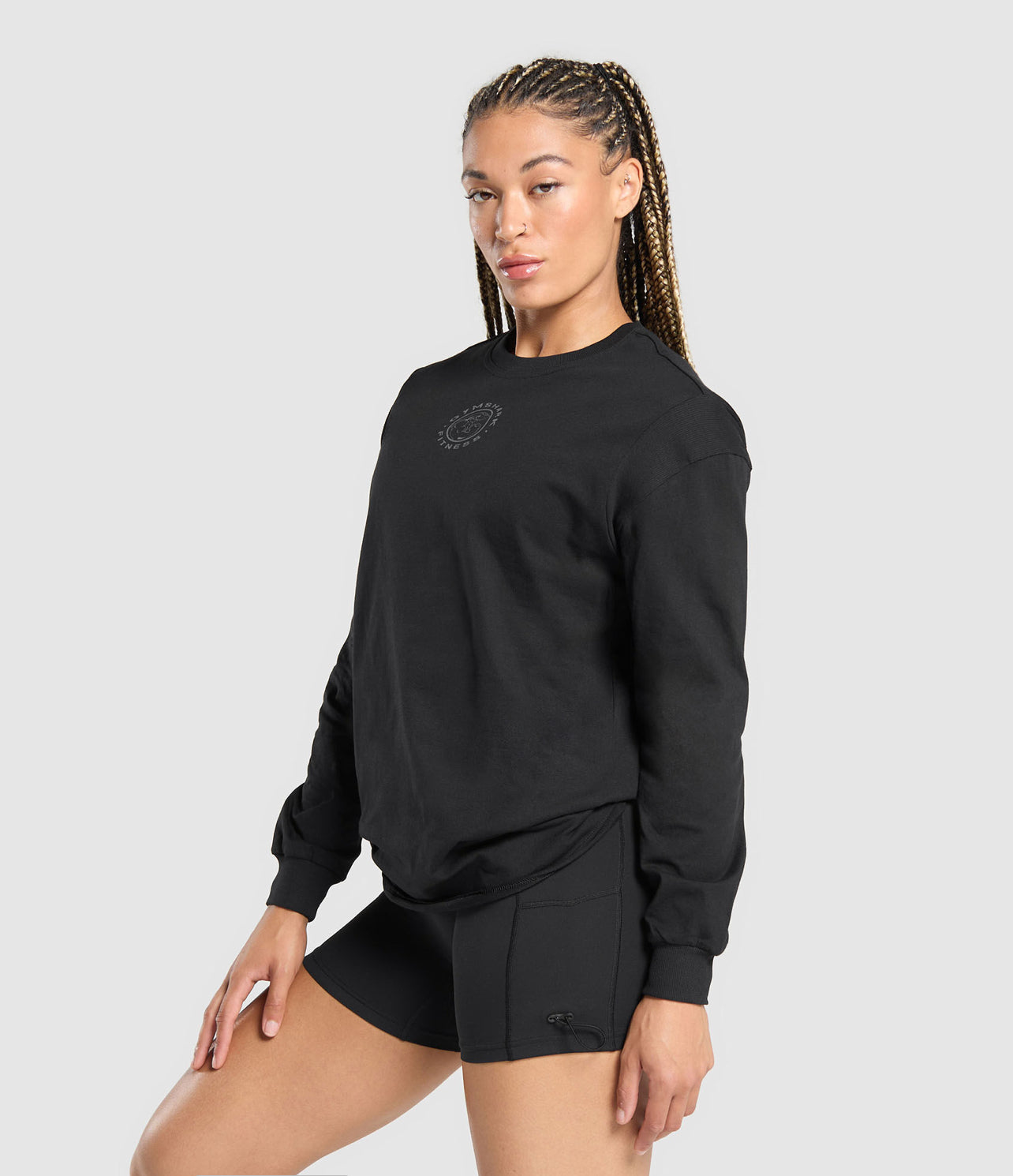 GYMSHARK Legacy Oversized Long Sleeve Top