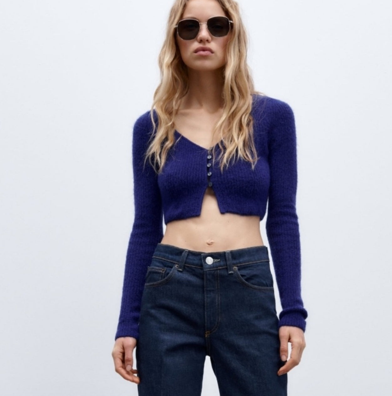 ZARA Cropped Cardigan