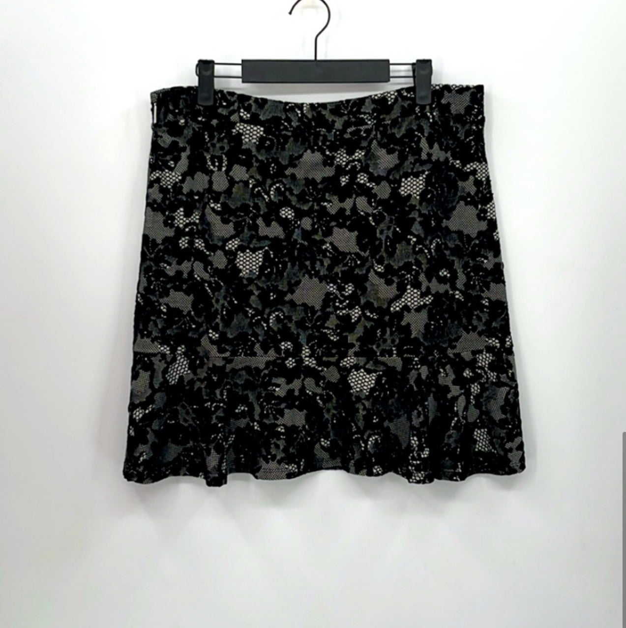 MICHAEL Michael Kors Lace Print Ruffle Hem Skirt