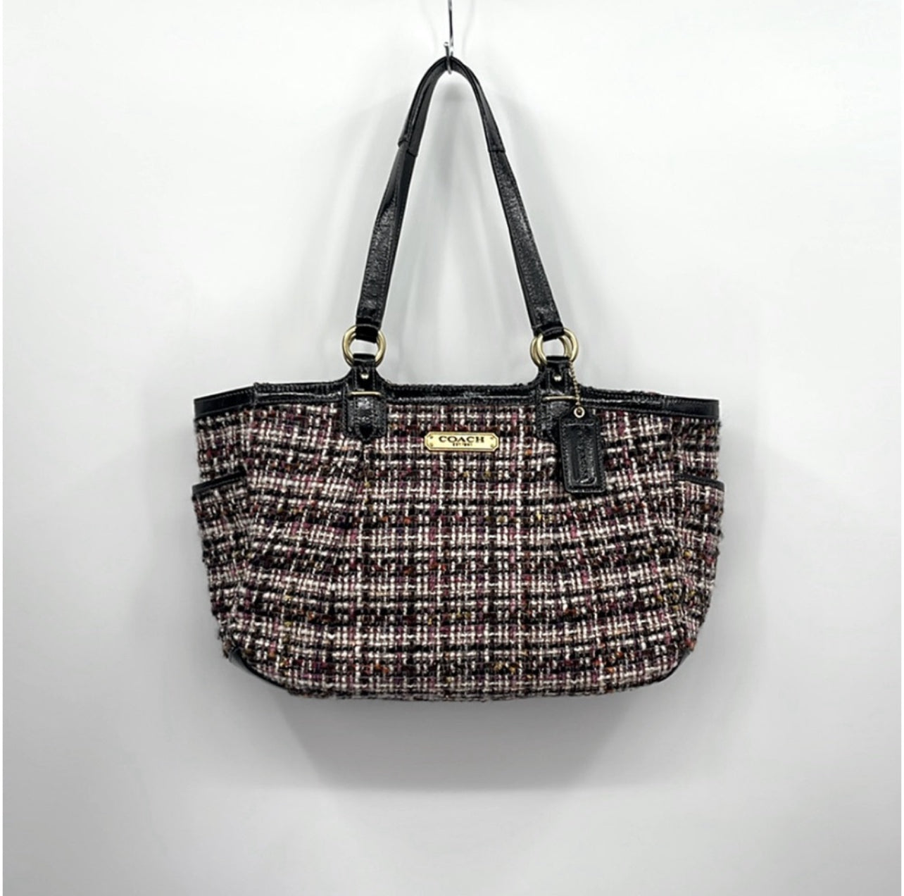 COACH Princess Dome Tweed Satchel Purse