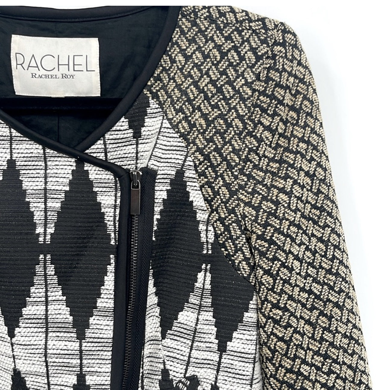 Rachel Roy Geometric Asymmetrical Jacket