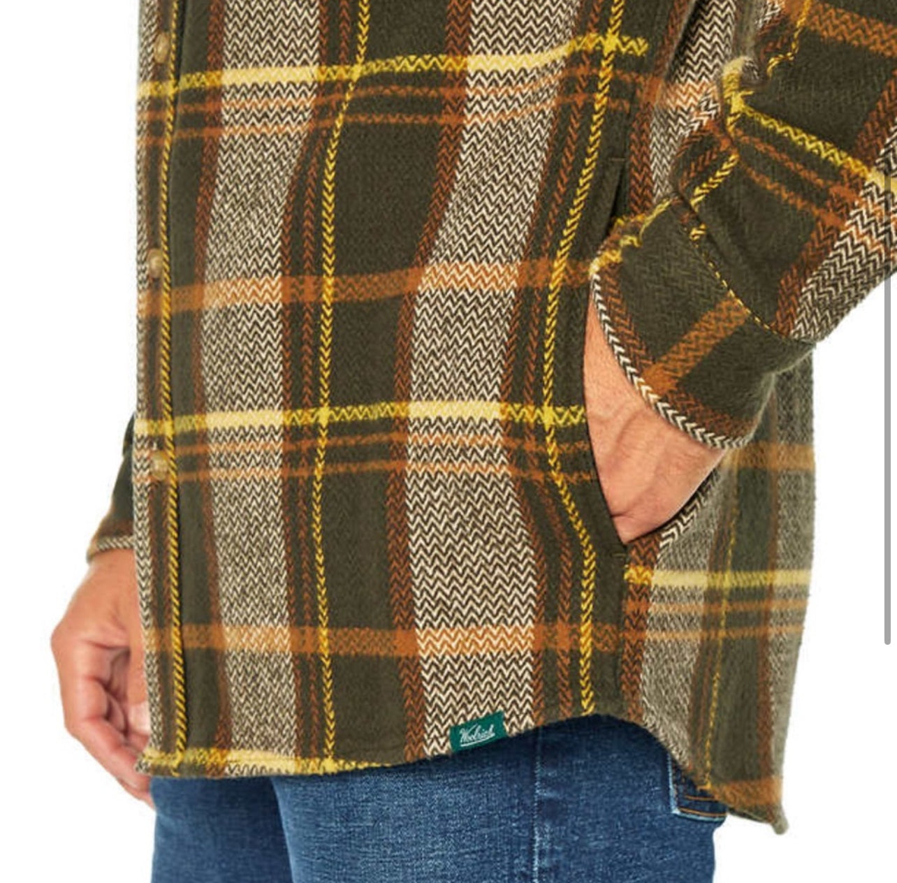 WOOLRICH Plaid Flannel Shirt Jacket