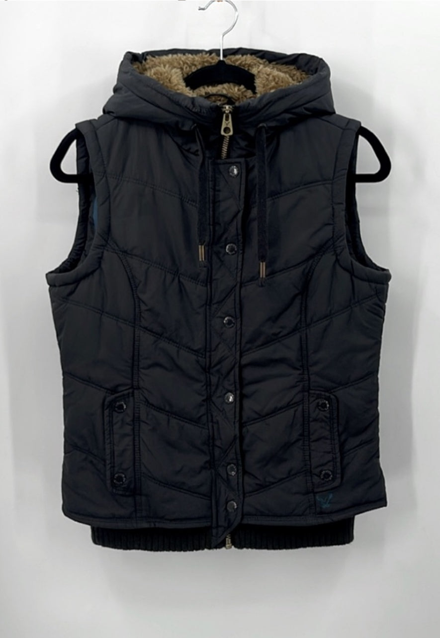 American Eagle Outfitters Hooded Vest