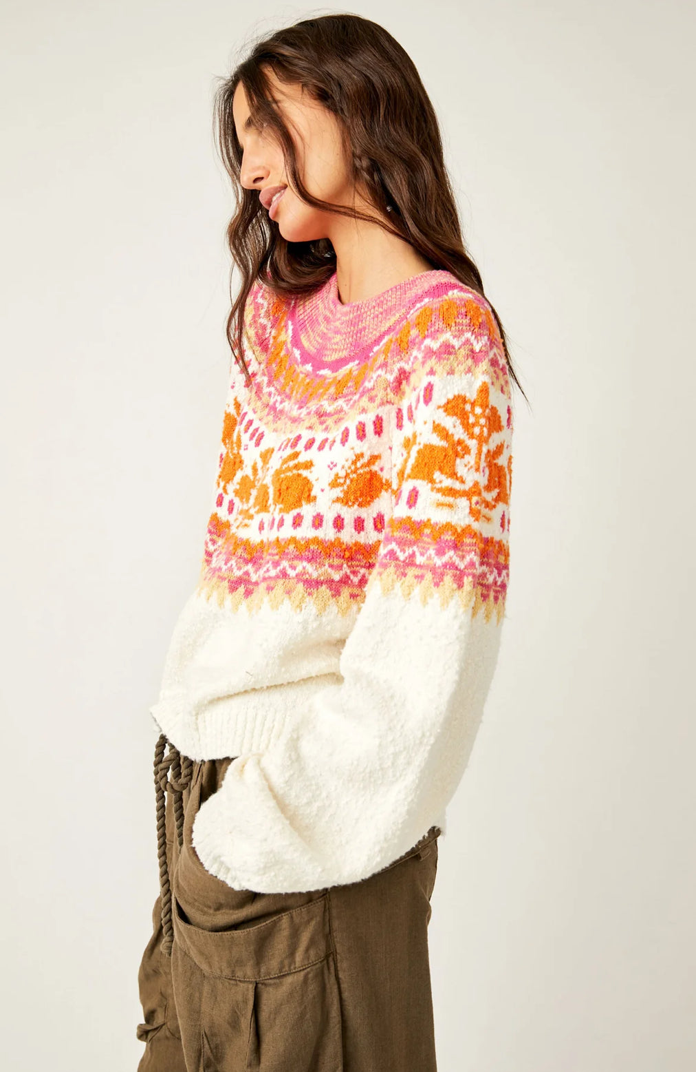 Free People Nellie Sweater/ Whisper
White