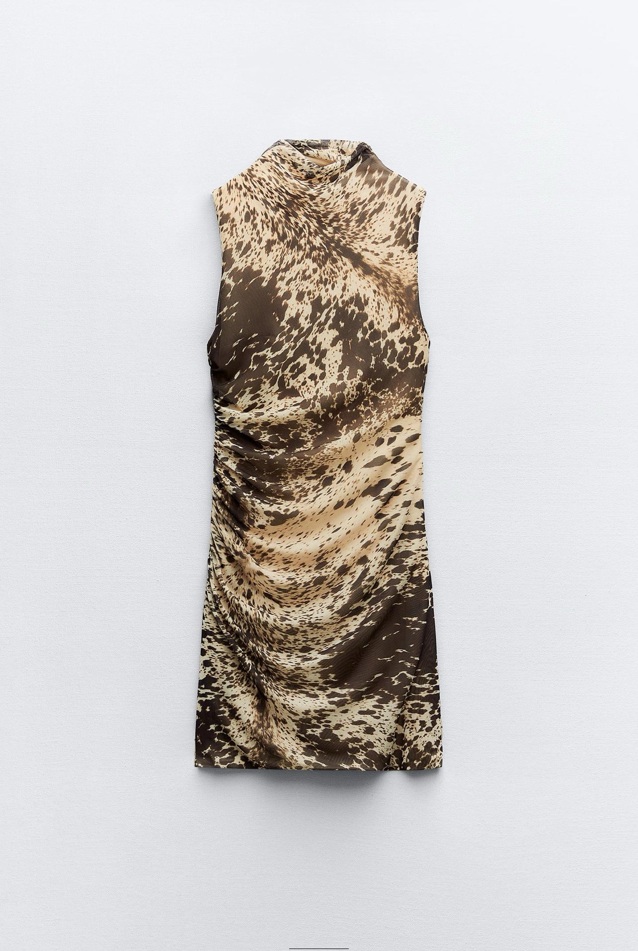 ZARA Animal Print Tulle Dress