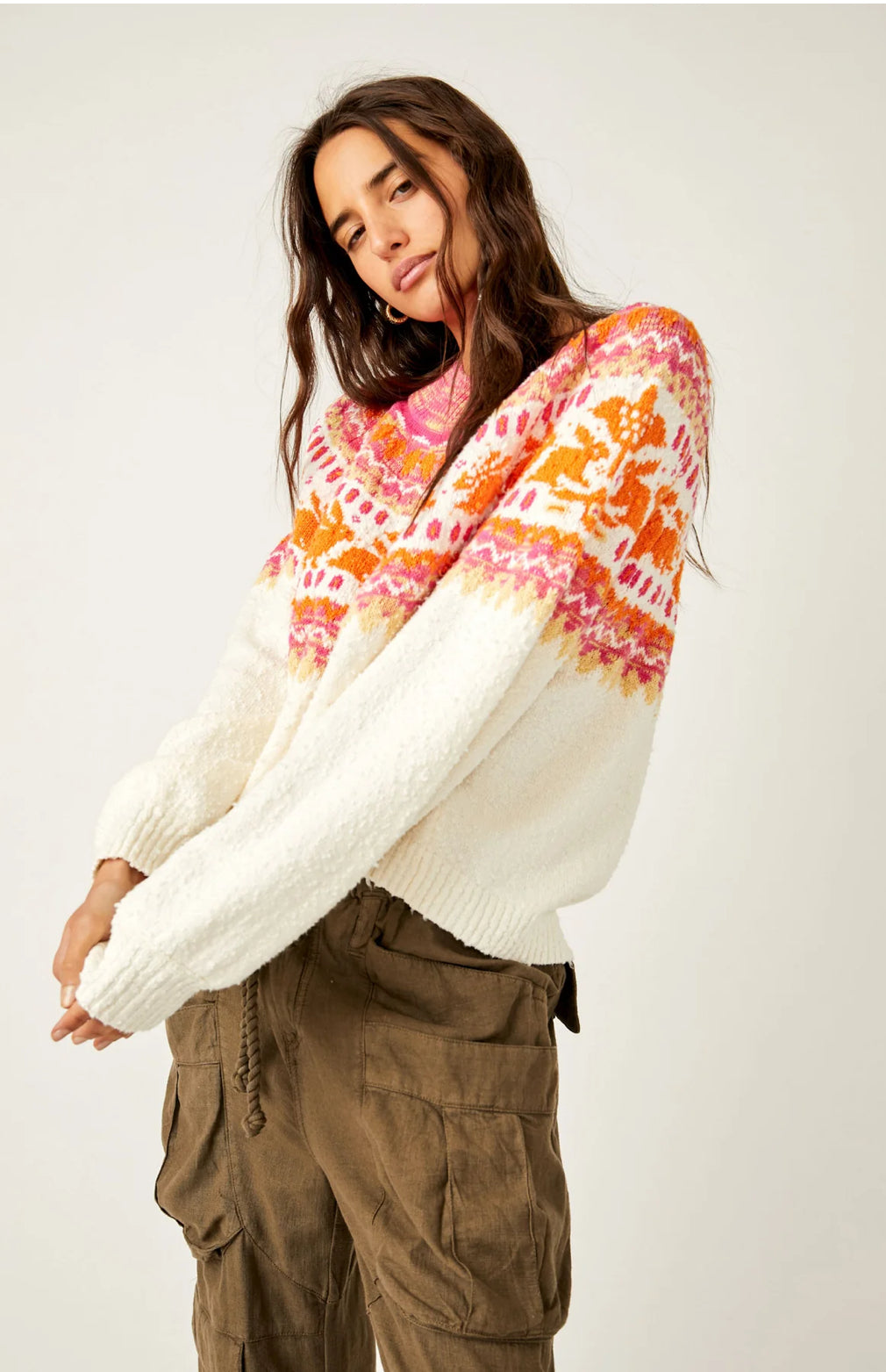 Free People Nellie Sweater/ Whisper
White