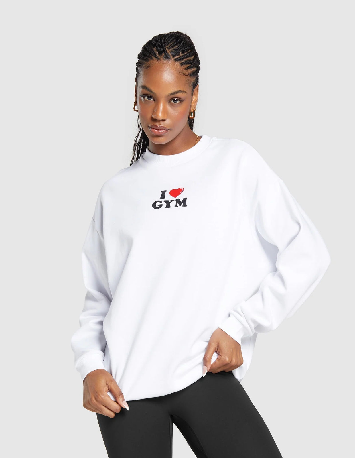 Gymshark I Heart Gym Oversized Sweatshirt