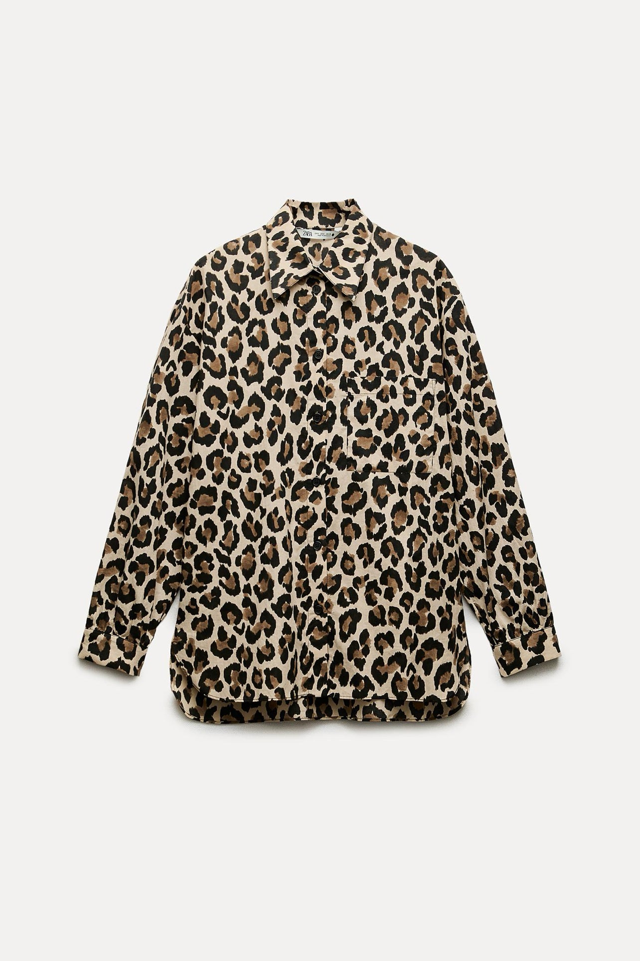 ZARA ZW Collection Animal Print Shirt