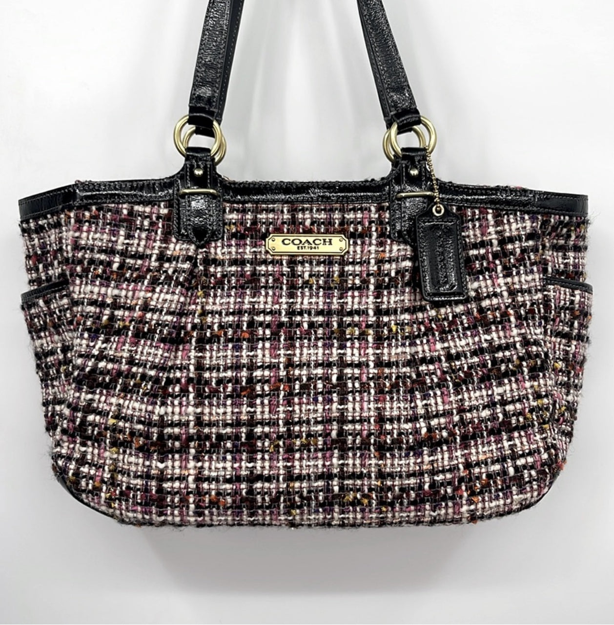 COACH Princess Dome Tweed Satchel Purse