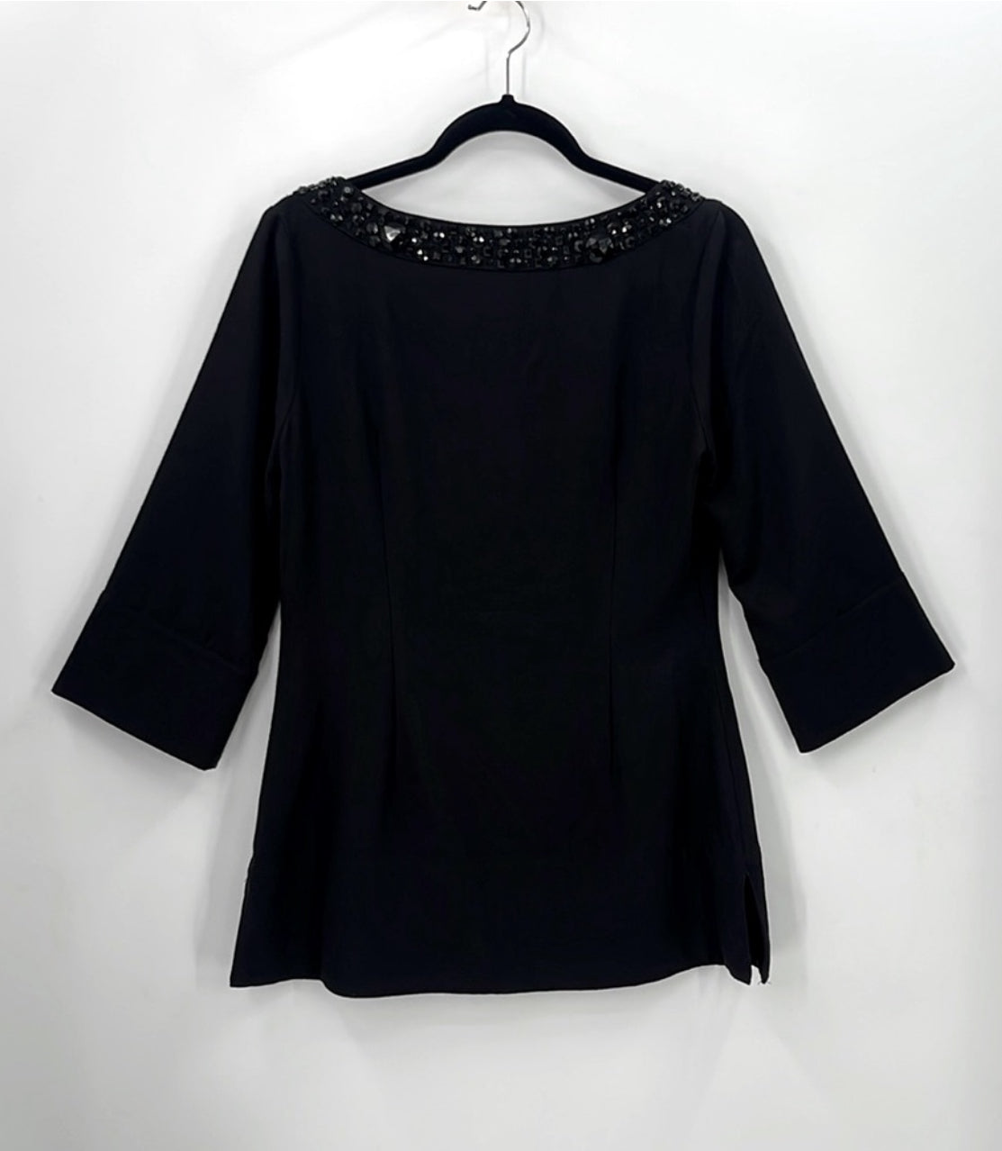 BCBGMAXAZRIA Beaded Wool Blend
Tunic Top