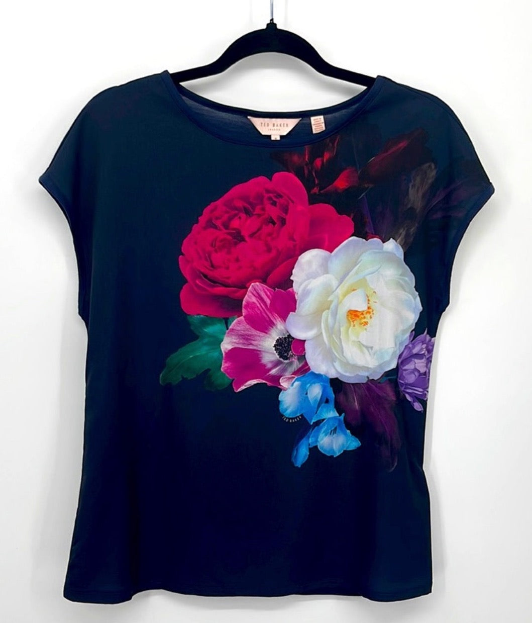 Ted Baker London Navy Zeana Blushing Bouquet Blouse