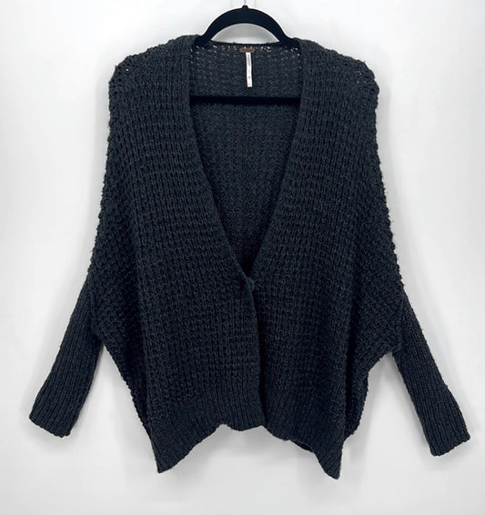 Free People Knit Oversized Wool Blend Chunky Cardigan