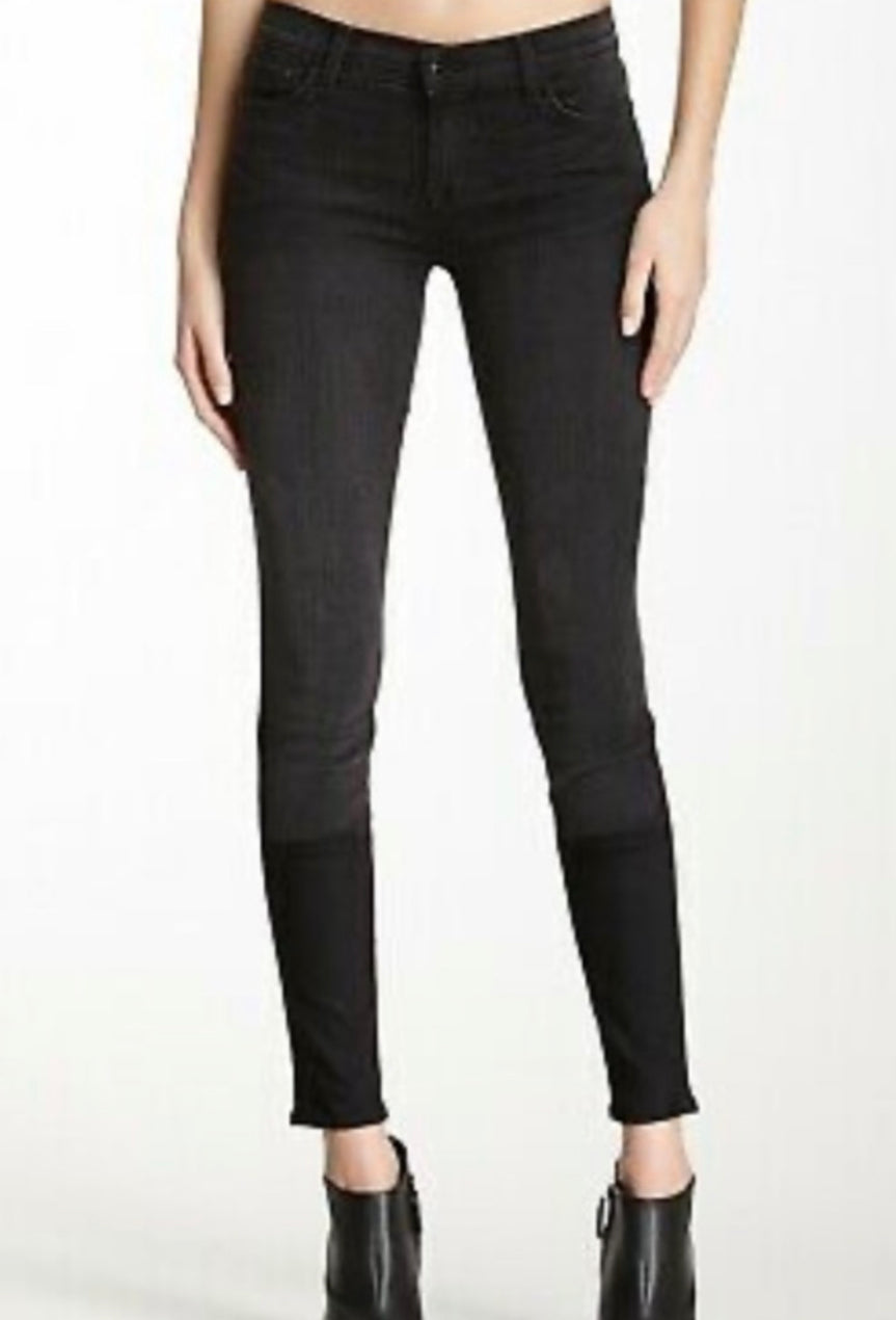 J Brand Graphite Mid Rise Skinny Jeans