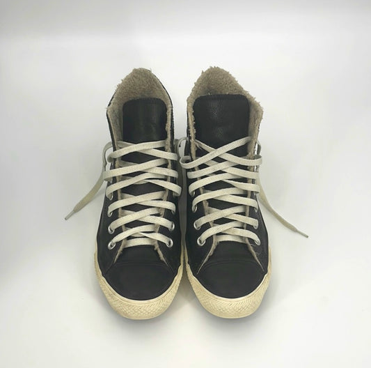 Converse All Star - Baskets en cuir sherpa